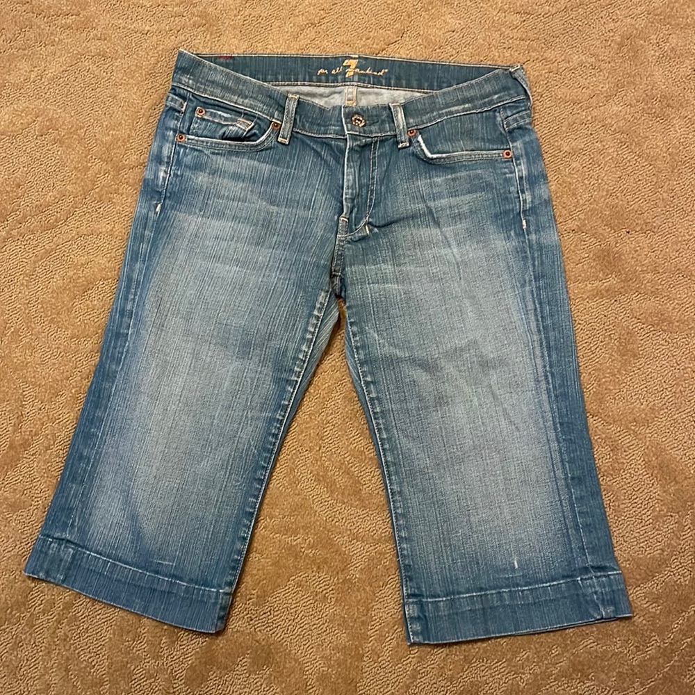 7 for all mankind shorts. Labeled a size 27